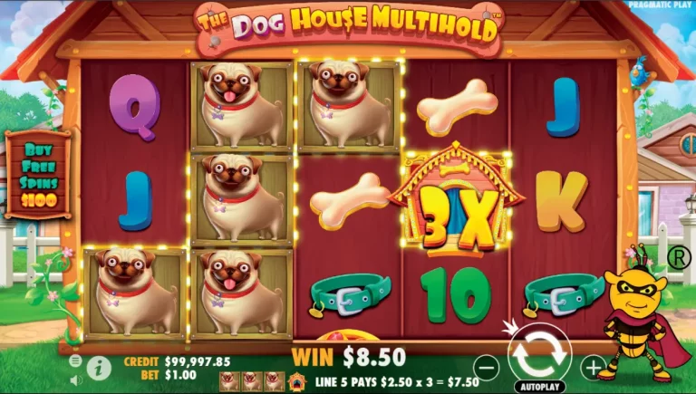 Experience Fun and Cuteness with The Dog House Multihold Slot Online